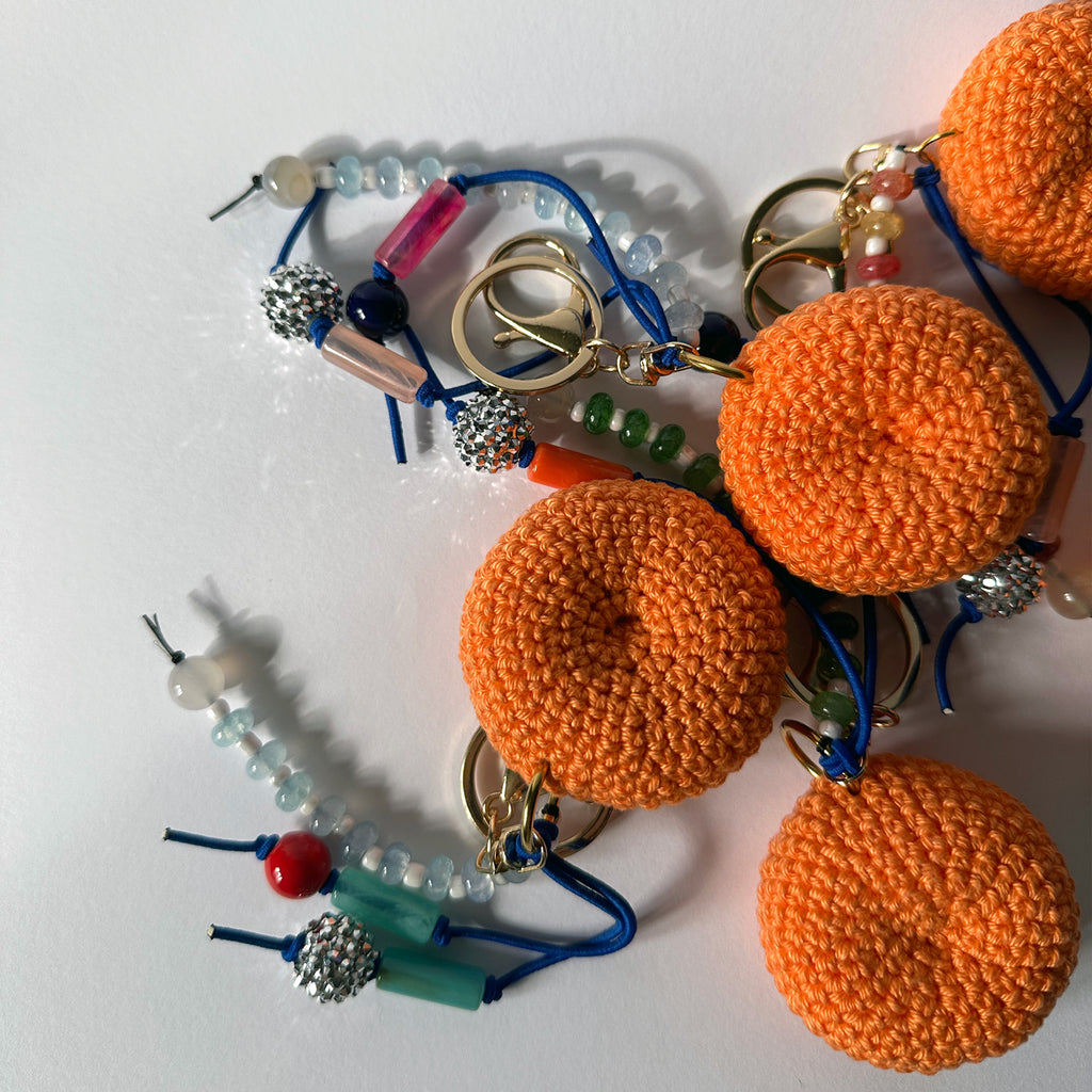 Tangerine (Pink Beads)