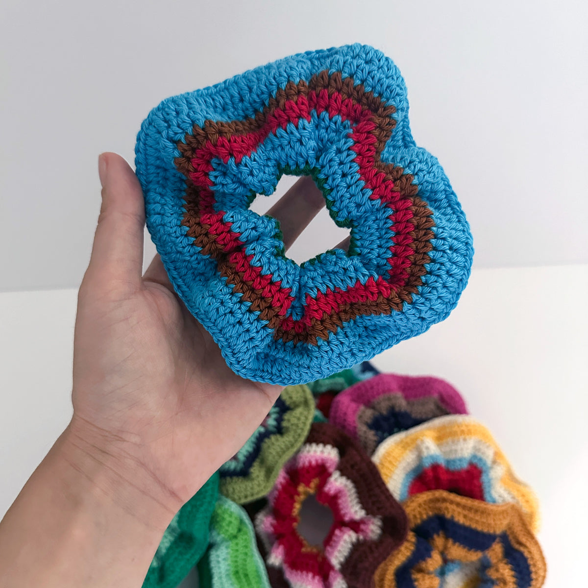 Electric Blue Scrunchie